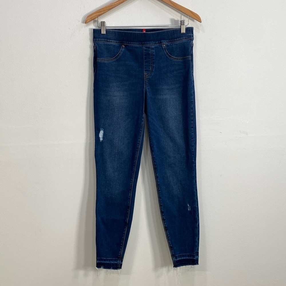 Spanx Pull On Denim Skinny Jeans Medium